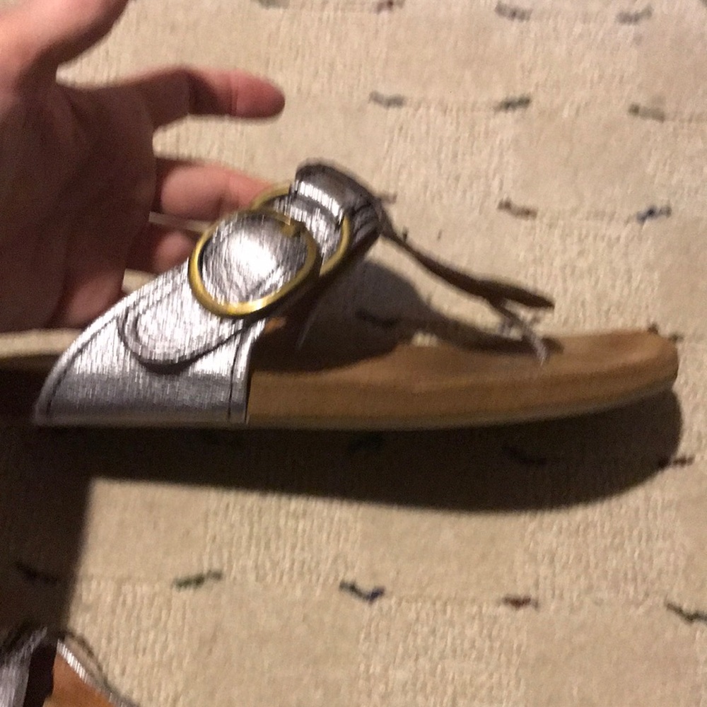 Metallic silver sandals - Picture 4 of 7